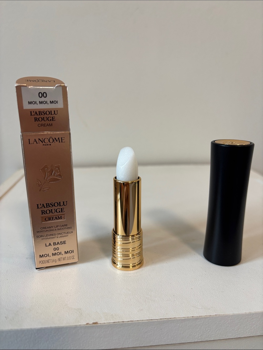 L'Absolu Rouge Cream Lipstick Base - 00 Moi, Moi, Moi (White/Cream)